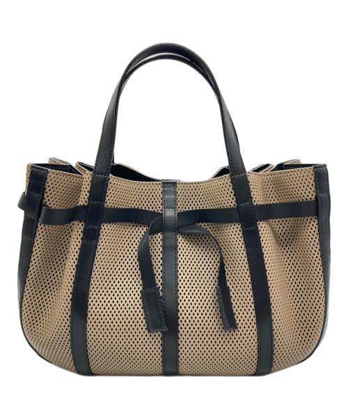 HIROKO HAYASHI（ヒロコ ハヤシ）HIROKO HAYASHI (ヒロコ ハヤシ) PANIER ベージュ×ブラックの古着・服飾アイテム