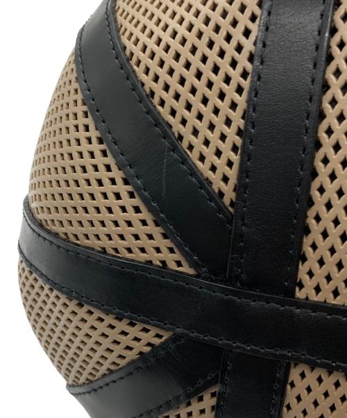 HIROKO HAYASHI（ヒロコ ハヤシ）HIROKO HAYASHI (ヒロコ ハヤシ) PANIER ベージュ×ブラックの古着・服飾アイテム