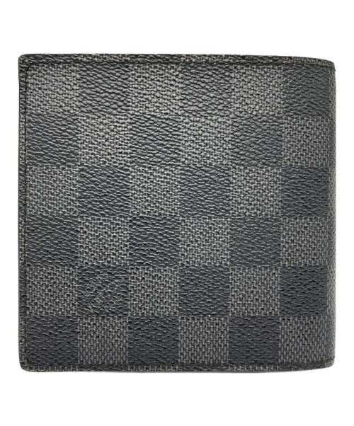 LOUIS VUITTON（ルイ ヴィトン）LOUIS VUITTON (ルイ ヴィトン) ポルトフォイユ・マルコ ブラック×グレーの古着・服飾アイテム