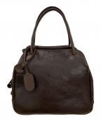 organオルガン）の古着「レザーハンドバッグ」｜ブラウン