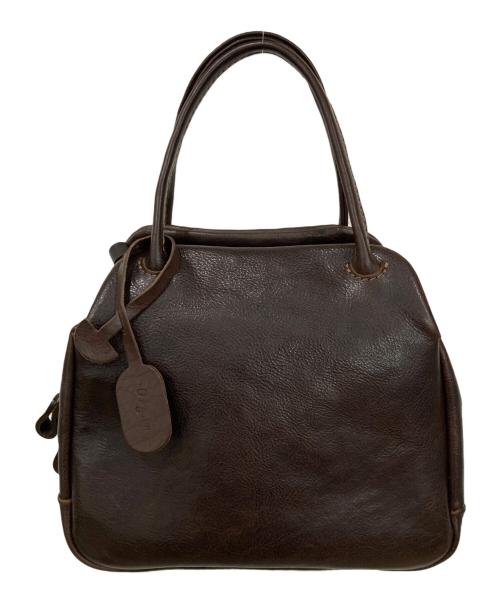 organ（オルガン）organ (オルガン) レザーハンドバッグ ブラウンの古着・服飾アイテム