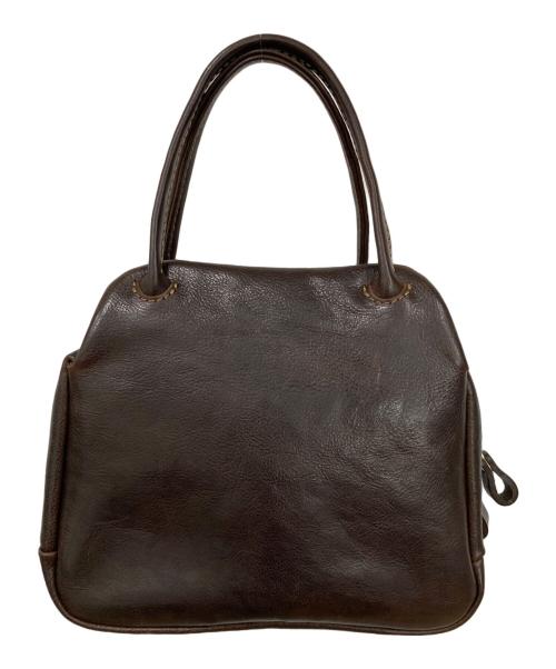 organ（オルガン）organ (オルガン) レザーハンドバッグ ブラウンの古着・服飾アイテム