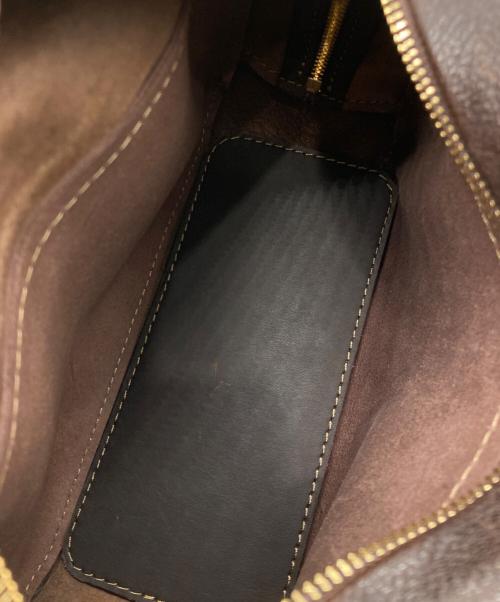 organ（オルガン）organ (オルガン) レザーハンドバッグ ブラウンの古着・服飾アイテム