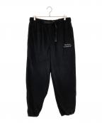 The Ennoy Professionalザ エンノイ プロフェッショナル）の古着「フリースパンツ」｜ブラック