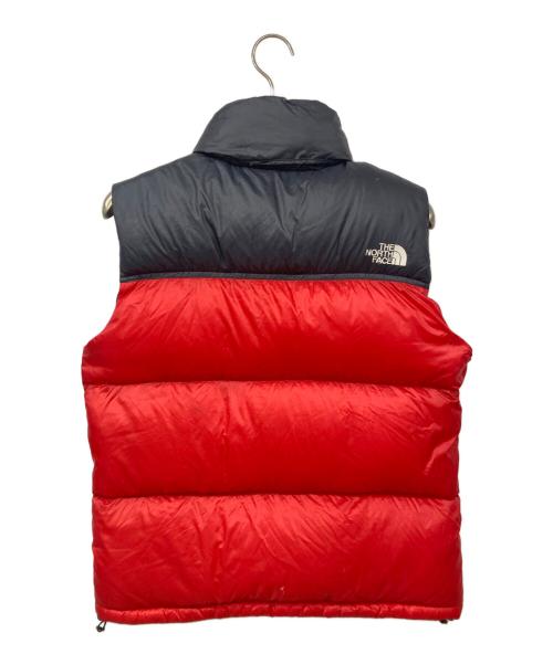 THE NORTH FACE（ザ ノース フェイス）THE NORTH FACE (ザ ノース フェイス) ヌプシベスト レッド×ブラック サイズ:Mサイズの古着・服飾アイテム