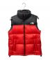 THE NORTH FACE（ザ ノース フェイス）の古着「ヌプシベスト」｜レッド×ブラック