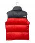 THE NORTH FACE (ザ ノース フェイス) ヌプシベスト レッド×ブラック サイズ:Mサイズ：7000円