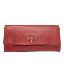 PRADA（プラダ）の古着「長財布」｜レッド