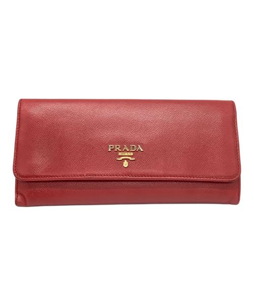 PRADA（プラダ）PRADA (プラダ) 長財布 レッドの古着・服飾アイテム