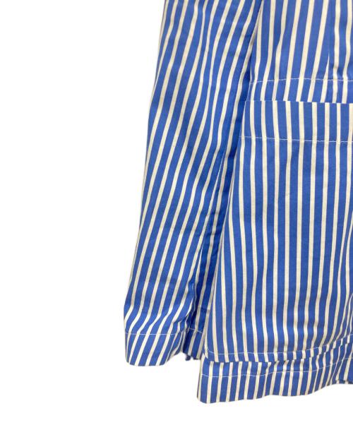 POLO RALPH LAUREN（ポロ・ラルフローレン）POLO RALPH LAUREN (ポロ・ラルフローレン) コットンテーラードジャケット ブルー×ホワイト サイズ:Lサイズの古着・服飾アイテム