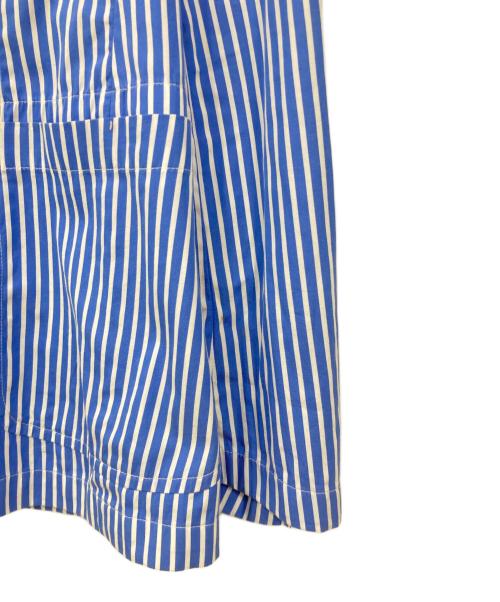 POLO RALPH LAUREN（ポロ・ラルフローレン）POLO RALPH LAUREN (ポロ・ラルフローレン) コットンテーラードジャケット ブルー×ホワイト サイズ:Lサイズの古着・服飾アイテム