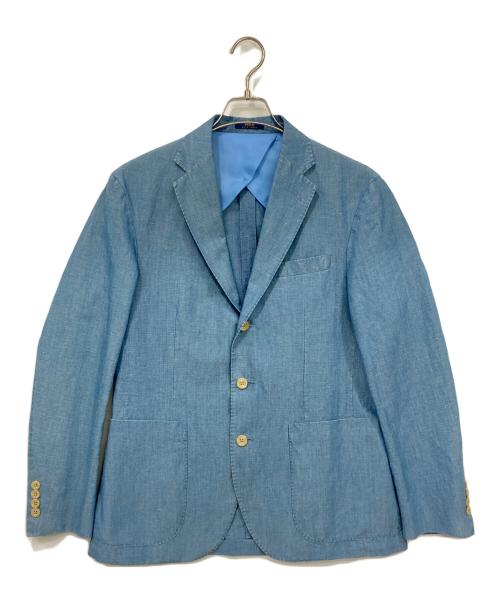 POLO RALPH LAUREN（ポロ・ラルフローレン）POLO RALPH LAUREN (ポロ・ラルフローレン) テーラードジャケット スカイブルー サイズ:SIZE 38Sの古着・服飾アイテム