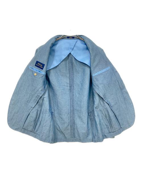 POLO RALPH LAUREN（ポロ・ラルフローレン）POLO RALPH LAUREN (ポロ・ラルフローレン) テーラードジャケット スカイブルー サイズ:SIZE 38Sの古着・服飾アイテム