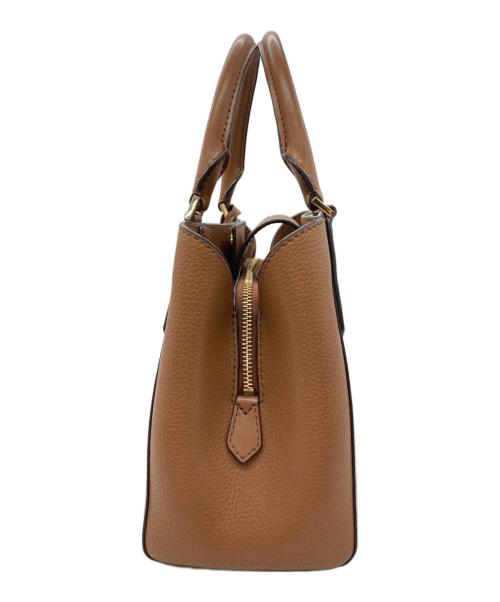 MICHAEL KORS（マイケル・コース）MICHAEL KORS (マイケル・コース) 2WAYバッグ ホワイト×ブラウンの古着・服飾アイテム