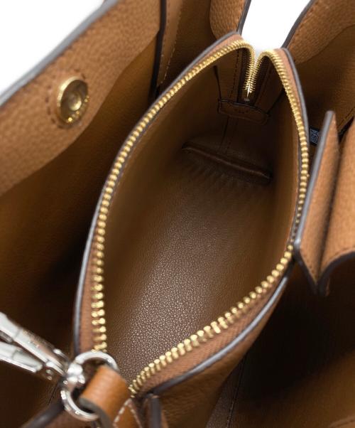 MICHAEL KORS（マイケル・コース）MICHAEL KORS (マイケル・コース) 2WAYバッグ ホワイト×ブラウンの古着・服飾アイテム
