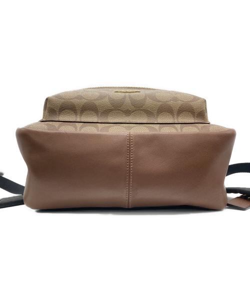 COACH（コーチ）COACH (コーチ) リュック ベージュ×ブラウンの古着・服飾アイテム