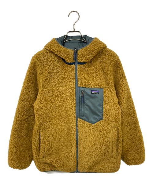 Patagonia（パタゴニア）Patagonia (パタゴニア) リバーシブルボアジャケット イエロー×グリーン サイズ:XLの古着・服飾アイテム