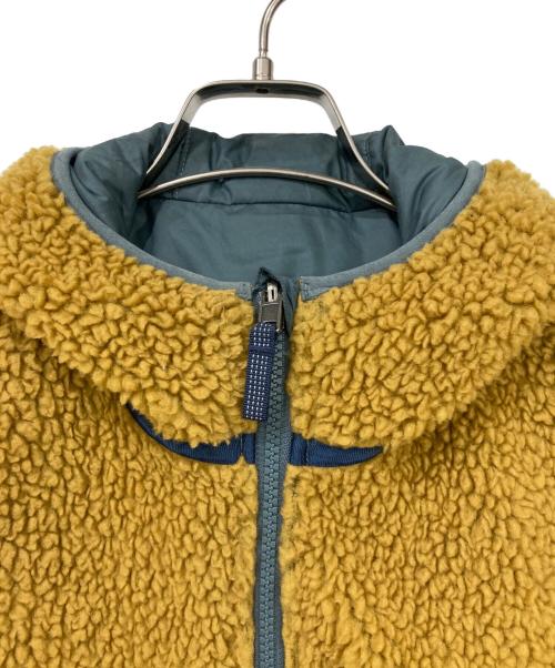 Patagonia（パタゴニア）Patagonia (パタゴニア) リバーシブルボアジャケット イエロー×グリーン サイズ:XLの古着・服飾アイテム