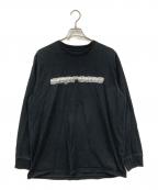 SUPREMEシュプリーム）の古着「長袖カットソー」｜ブラック×ホワイト