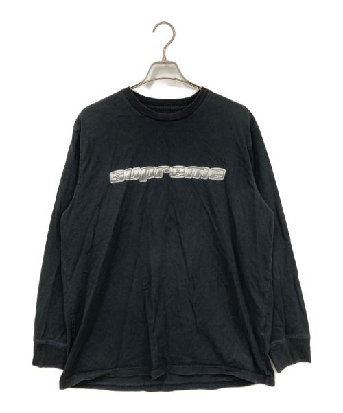 SUPREME（シュプリーム）SUPREME (シュプリーム) 長袖カットソー ブラック×ホワイト サイズ:XLサイズの古着・服飾アイテム
