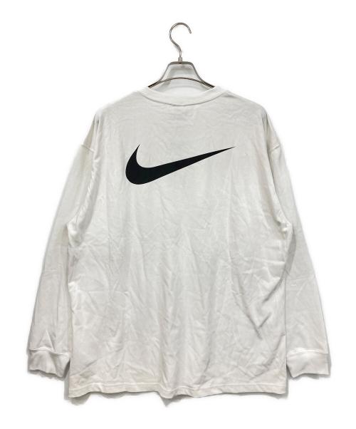 NIKE（ナイキ）NIKE (ナイキ) stussy (ステューシー) 長袖カットソー ブラック×ホワイト サイズ:XLサイズ 未使用品の古着・服飾アイテム