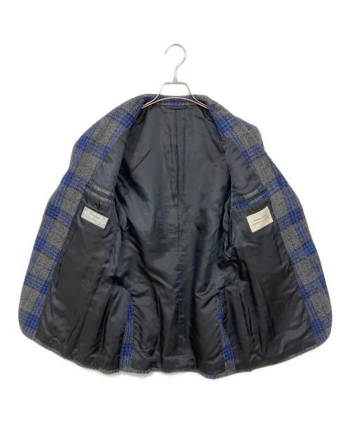 UNIVERSAL LANGUAGE（ユニバーサルランゲージ）UNIVERSAL LANGUAGE (ユニバーサルランゲージ) テーラードジャケット ネイビー×グレー サイズ:46の古着・服飾アイテム