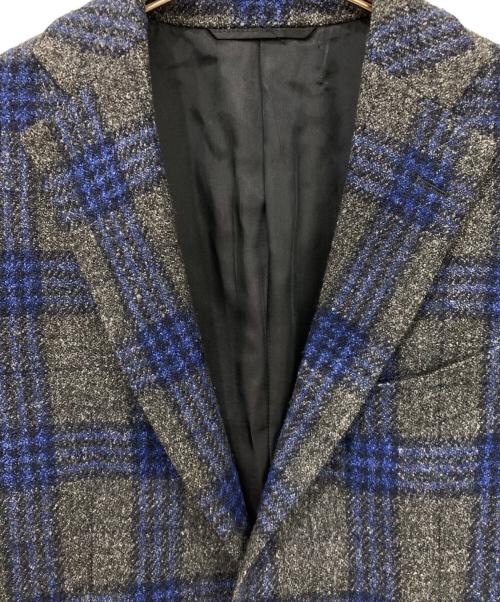 UNIVERSAL LANGUAGE（ユニバーサルランゲージ）UNIVERSAL LANGUAGE (ユニバーサルランゲージ) テーラードジャケット ネイビー×グレー サイズ:46の古着・服飾アイテム