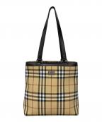 BURBERRYバーバリー）の古着「トートバッグ」｜アイボリー×ブラウン
