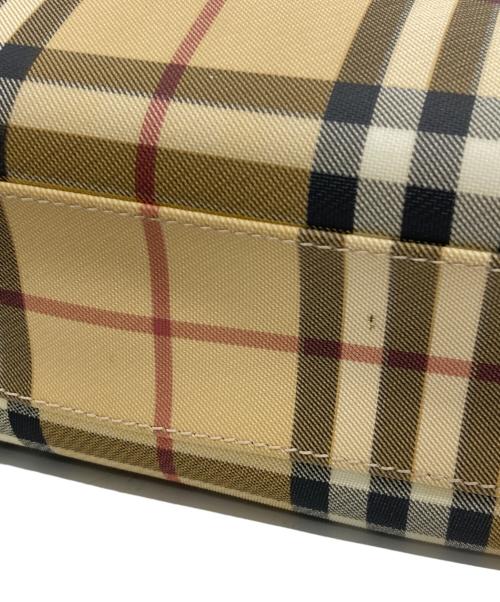 BURBERRY（バーバリー）BURBERRY (バーバリー) トートバッグ アイボリー×ブラウンの古着・服飾アイテム