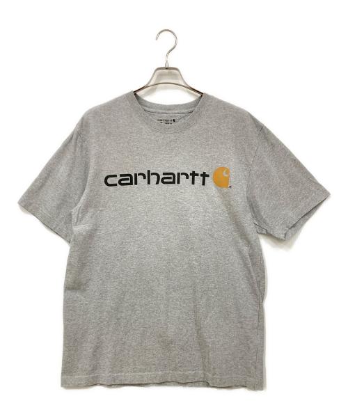 CarHartt（カーハート）CarHartt (カーハート) 半袖カットソー グレー×ブラック サイズ:Mサイズの古着・服飾アイテム