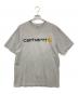 CarHartt（カーハート）の古着「半袖カットソー」｜グレー×ブラック