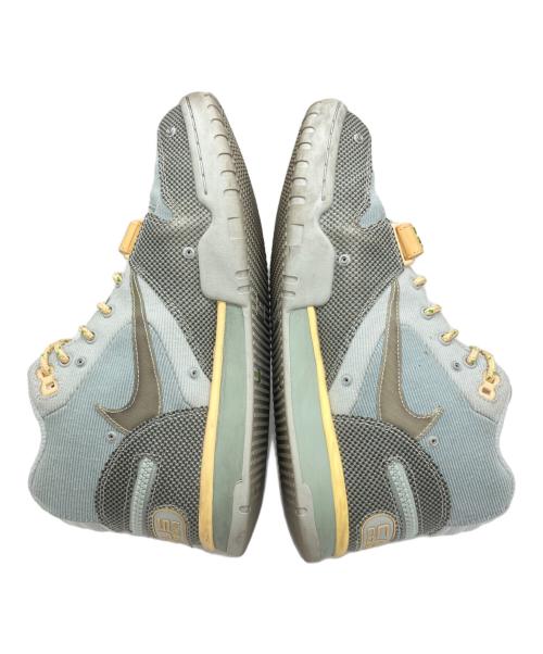 NIKE（ナイキ）NIKE (ナイキ) Travis Scott (トラヴィス・スコット) ハイカットスニーカー ライトグリーン×イエロー サイズ:28cmの古着・服飾アイテム