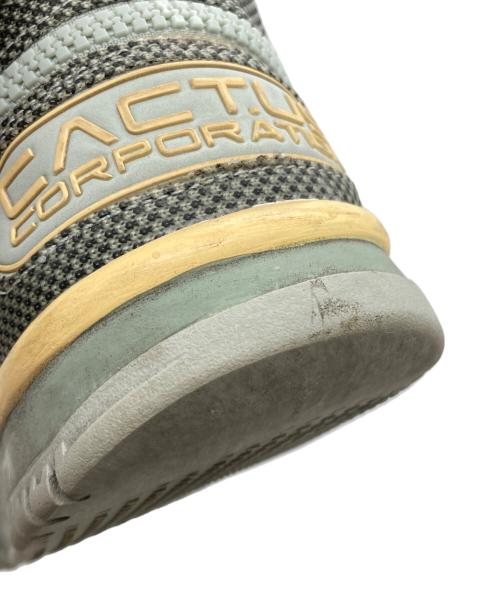 NIKE（ナイキ）NIKE (ナイキ) Travis Scott (トラヴィス・スコット) ハイカットスニーカー ライトグリーン×イエロー サイズ:28cmの古着・服飾アイテム