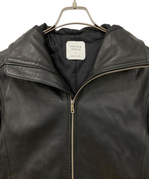 UNITED TOKYO（ユナイテッドトーキョー）UNITED TOKYO (ユナイテッドトーキョー) ラムレザージャケット ブラック サイズ:2の古着・服飾アイテム