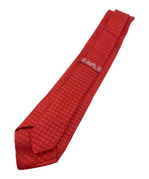 HERMES（エルメス）HERMES (エルメス) ネクタイ レッド サイズ:-の古着・服飾アイテム