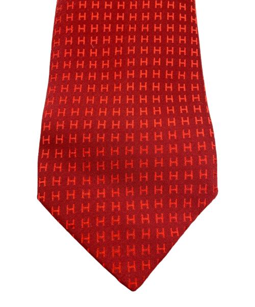 HERMES（エルメス）HERMES (エルメス) ネクタイ レッド サイズ:-の古着・服飾アイテム