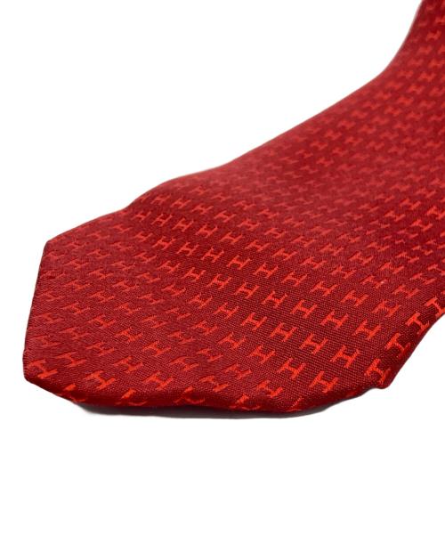 HERMES（エルメス）HERMES (エルメス) ネクタイ レッド サイズ:-の古着・服飾アイテム