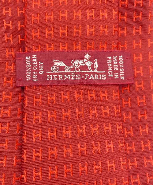 HERMES（エルメス）HERMES (エルメス) ネクタイ レッド サイズ:-の古着・服飾アイテム