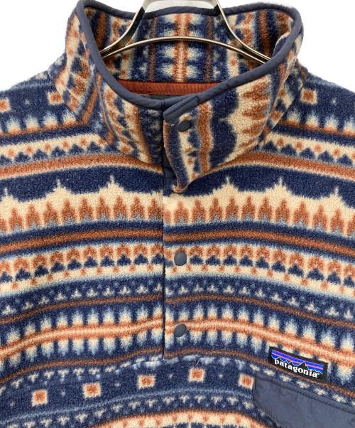 Patagonia（パタゴニア）Patagonia (パタゴニア) フリースジャケット ネイビー×ブラウン サイズ:Lサイズの古着・服飾アイテム