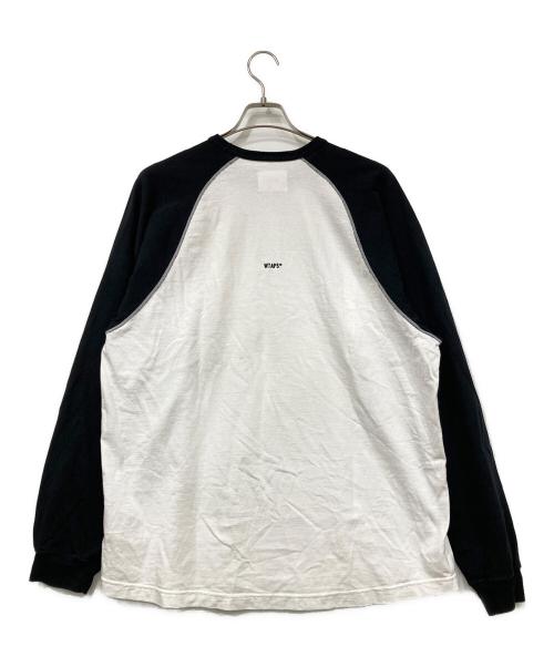WTAPS（ダブルタップス）WTAPS (ダブルタップス) 長袖カットソー ブラック×ホワイト サイズ:SIZE X 04の古着・服飾アイテム