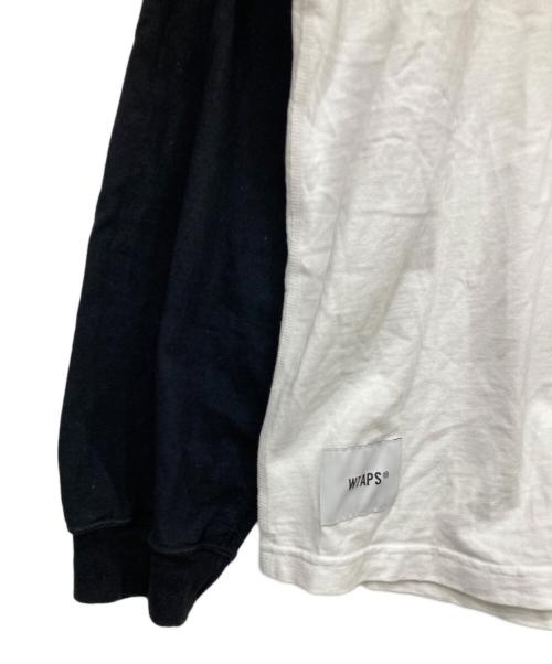WTAPS（ダブルタップス）WTAPS (ダブルタップス) 長袖カットソー ブラック×ホワイト サイズ:SIZE X 04の古着・服飾アイテム