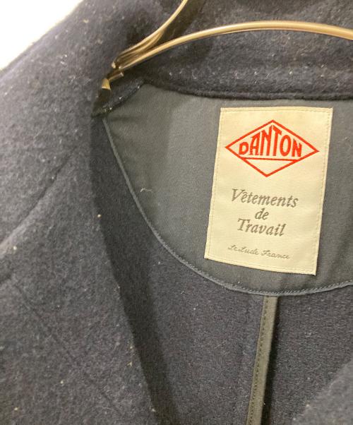 DANTON（ダントン）DANTON (ダントン) ラウンドカラーコート ネイビー サイズ:34の古着・服飾アイテム