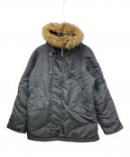 ALPHAアルファ）の古着「N-B3フライトジャケット」｜ブラック