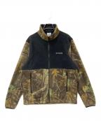 Columbiaコロンビア）の古着「フリースジャケット」｜カーキ×ブラック