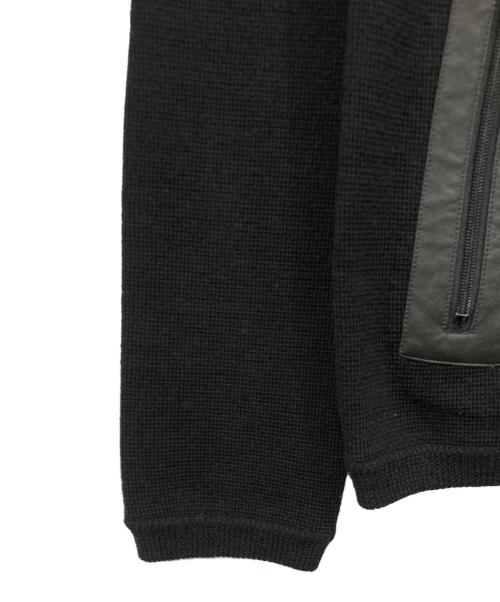BURBERRY BLACK LABEL（バーバリーブラックレーベル）BURBERRY BLACK LABEL (バーバリーブラックレーベル) ニットジャケット ブラック サイズ:SIZE 3の古着・服飾アイテム