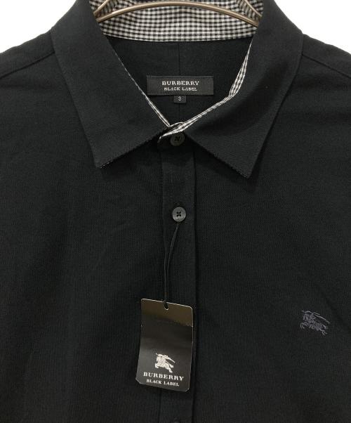 BURBERRY BLACK LABEL（バーバリーブラックレーベル）BURBERRY BLACK LABEL (バーバリーブラックレーベル) 長袖シャツ ブラック サイズ:SIZE 3 未使用品の古着・服飾アイテム