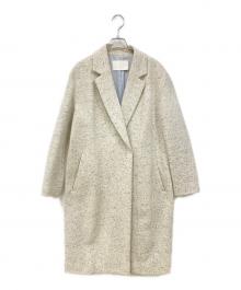 BALLSEY（ボールジィ）の古着「ダブルチェスターコート」｜アイボリー×ブラック