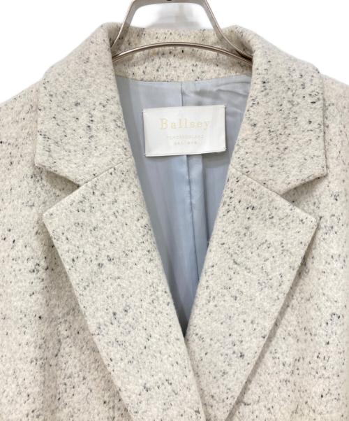 BALLSEY（ボールジィ）BALLSEY (ボールジィ) ダブルチェスターコート アイボリー×ブラック サイズ:SIZE 34の古着・服飾アイテム