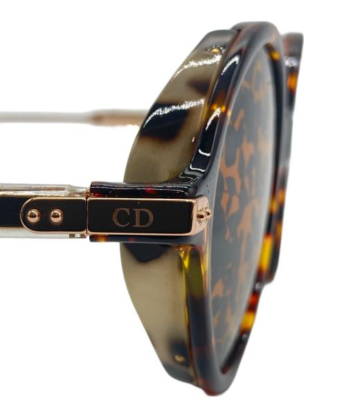 Christian Dior（クリスチャン ディオール）Christian Dior (クリスチャン ディオール) サングラス ブラウン×ゴールドカラーの古着・服飾アイテム