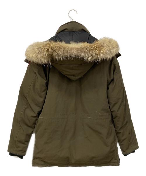 CANADA GOOSE（カナダグース）CANADA GOOSE (カナダグース) バンクロフトダウンジャケット カーキ×ブラック サイズ:Lサイズの古着・服飾アイテム